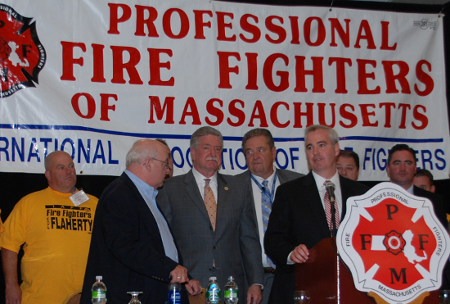 Flaherty and firefighters: Endorsement announced